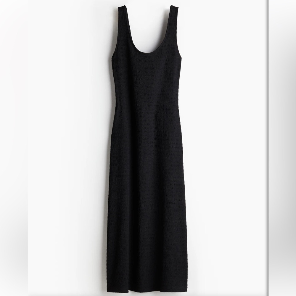 H&M Textured Jersey Maxi Dress